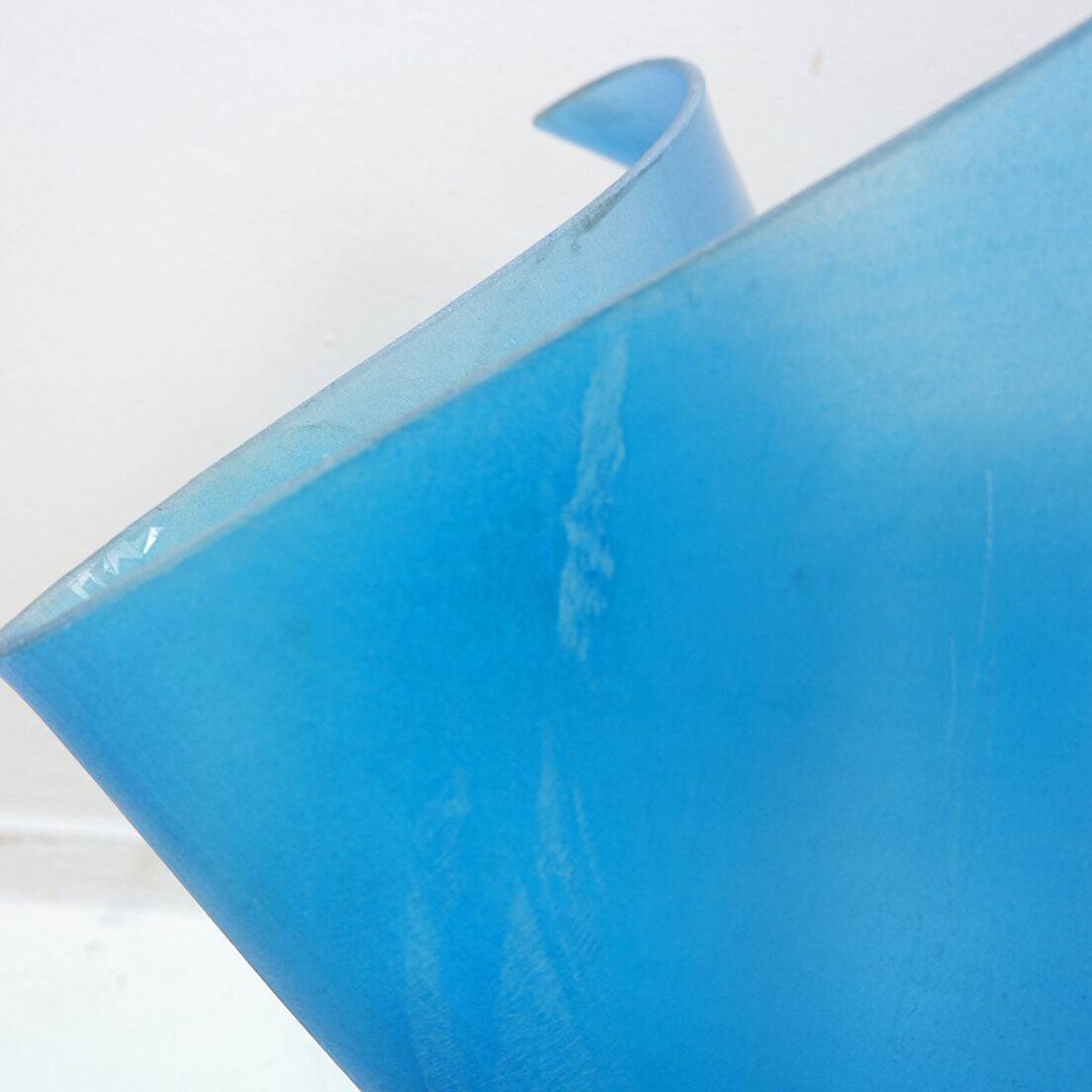 Vintage Large Glass "handkerchief" Planter