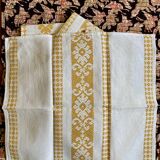 Set of 11 ocher napkins