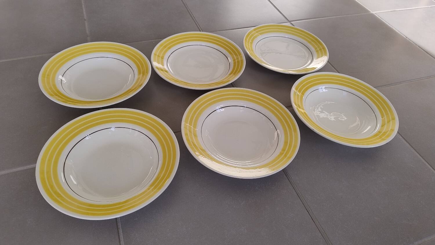 Lot assiette Gien modèle Lamartine