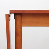 Scandinavian dining table with teak extensions, 4/8 people