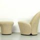 F572 lounge chair and mushroom ottoman by Pierre Paulin for Artifort, 1967
