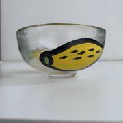 Bowl Kosta Boda by Ulrica Hydman Vallien – hand-painted glass 15 cm