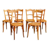 6 Baumann bistro chairs n°58 from the 20s