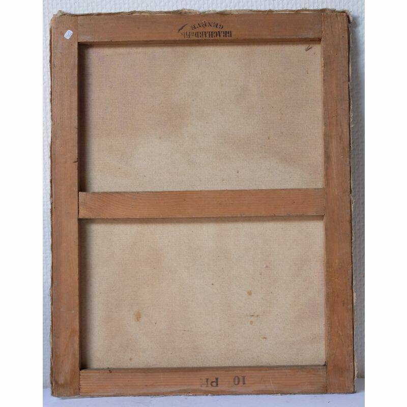 Philippe zysset (1889-1974) still life, flowers - old painting oil signed