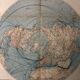 Mappemonde carte ancienne communication dans l’hémisphère nord