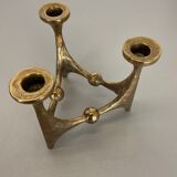 Midcentury Brutalist Bronze Candleholder by Michael Harjes, Germany, 1960s