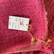 Large vintage pink wool rug