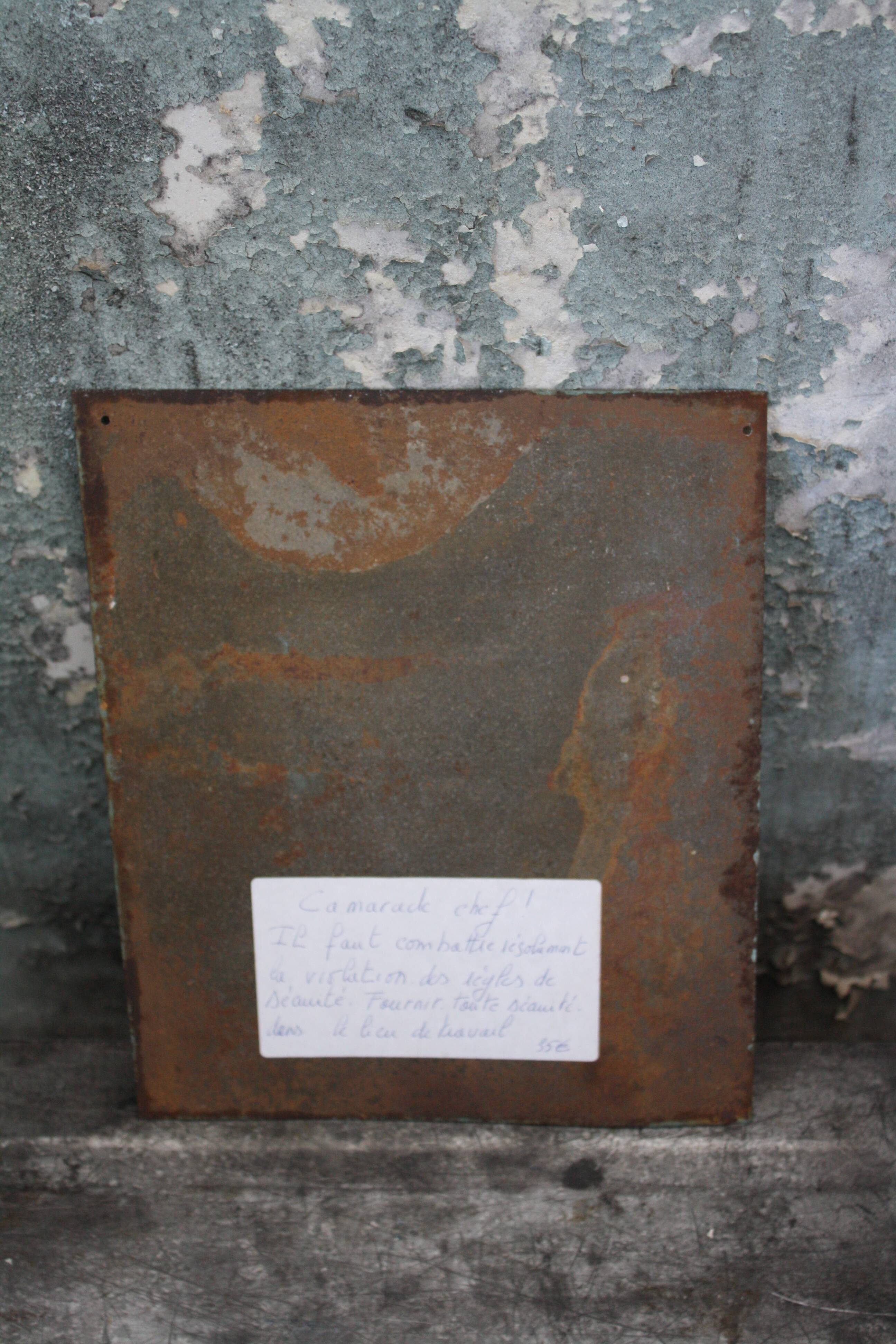 Ussr industrial plate