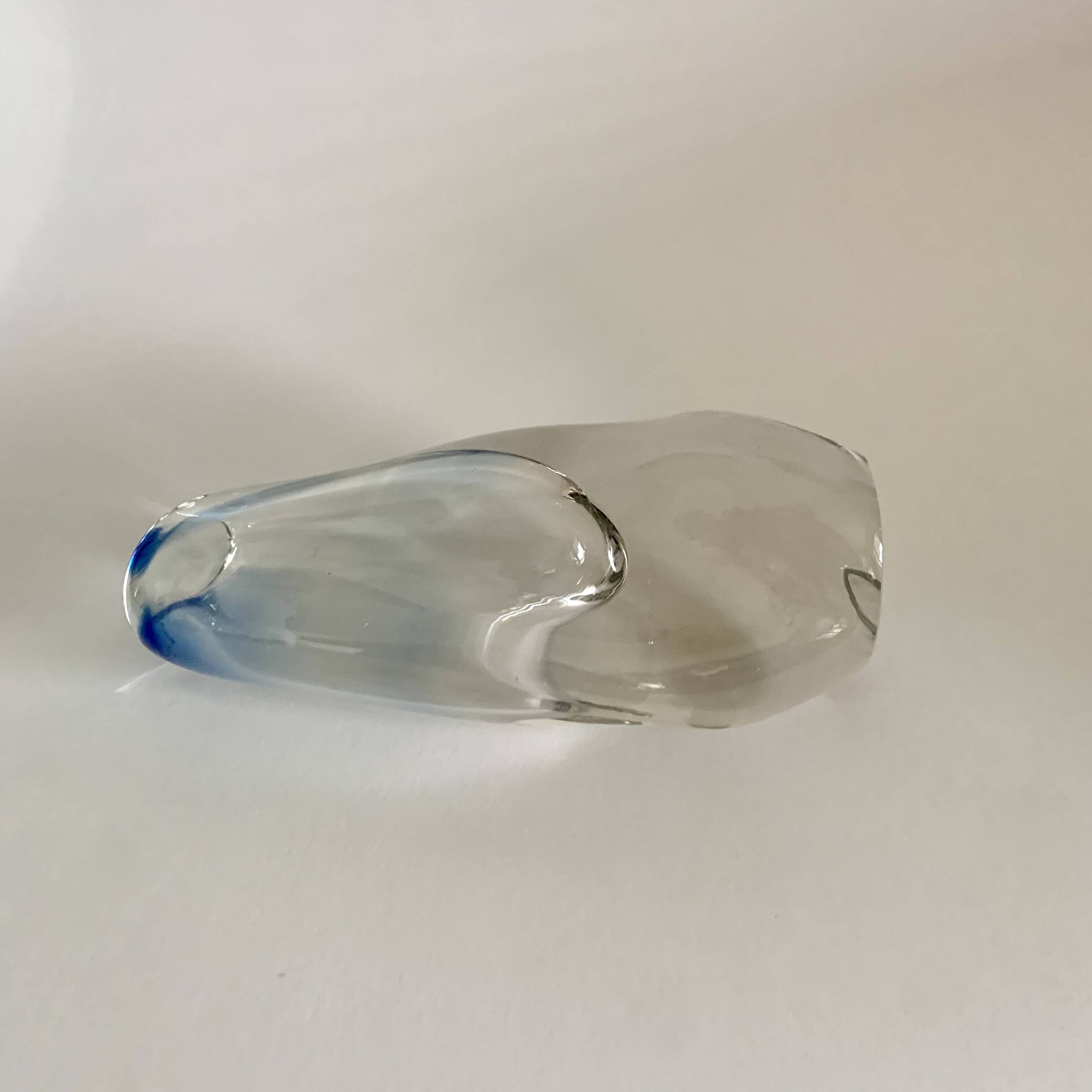 Glas vase by Josef Rozinek for Novy Bor Glassworks, 1960's