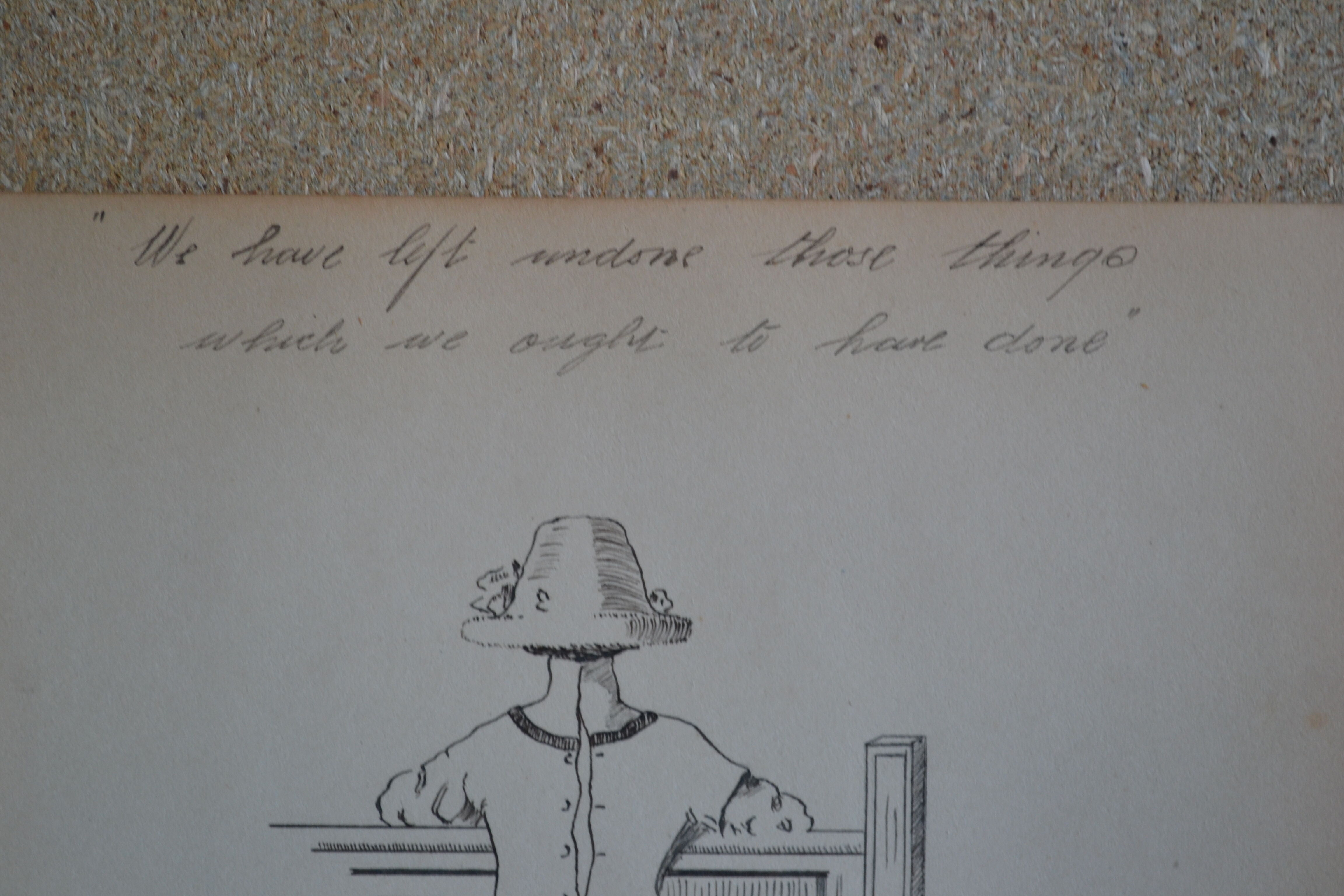 Indian ink drawing circa 1910