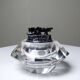 Vintage table lighter in Murano crystal, attributed to Antonio Imperatore, 70s.
