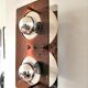 Double "disco" wall lamp by Jocelyne Trocmé for Oxar design 70s