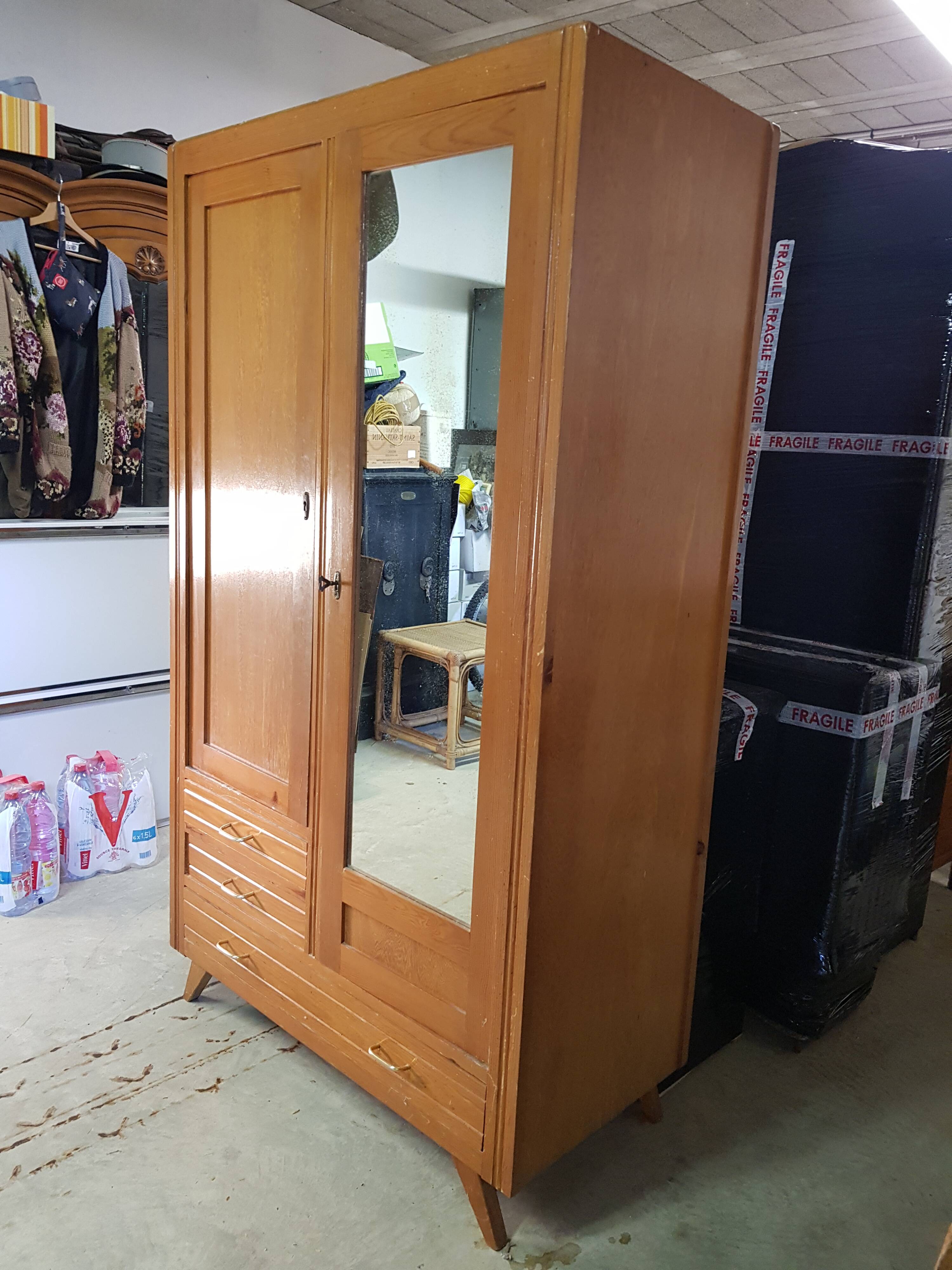 Vintage Parisian mirror cabinet