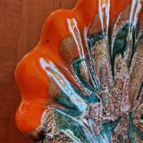 Large ceramic saint jacques shell cup 33x 30 cm - vintage-