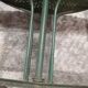 Wrought iron garden table