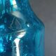 Blue bubbled glass vase Top Design Italy 1970
