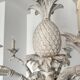 Large Hollywood Regency pineapple chandelier, 1980s