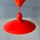 Small vintage Space Age suspension in red metal.