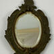 Face to hand in bronze Napoleon III XIXth beveled