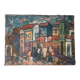 Oil on Canvas "Syracuse Square" by Ferruccio Ferri - Exhibition in La Spezia