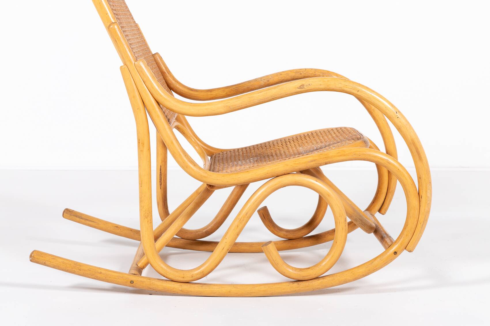 Vintage Thonet style rocking chair