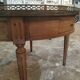 Table basse bouillotte en acajou