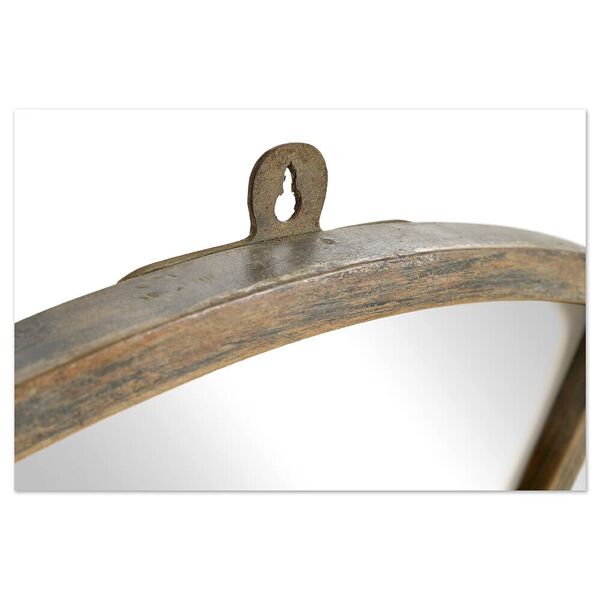 Miroir industriel rond en métal (100cm x 3cm)