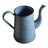 Cafetière broc tôle émaillée bleu chiné