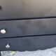 Chest of drawers of the 40s lacquered black 3 drawers