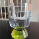 Vase évasé en verre bullé