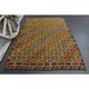 Vintage Turkish Oushak Handmade Wool & Cotton Yellow Area Rug 162x212