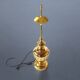 Large vintage brass lamp base - height: 75 cm