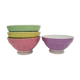 Quatre bols Digoin Sarreguemines tons pastel anciens
