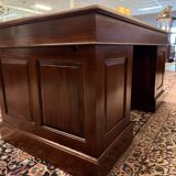 Classic English Desk with Green Leather