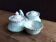 Mustard pepper shaker Victoria China iridescent porcelain