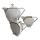 Art Deco Porcelain Coffee/Tea Trio by Victoria Czechoslovakia, 1930s