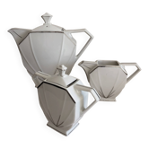 Art Deco Porcelain Coffee/Tea Trio by Victoria Czechoslovakia, 1930s