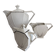 Art Deco Porcelain Coffee/Tea Trio by Victoria Czechoslovakia, 1930s
