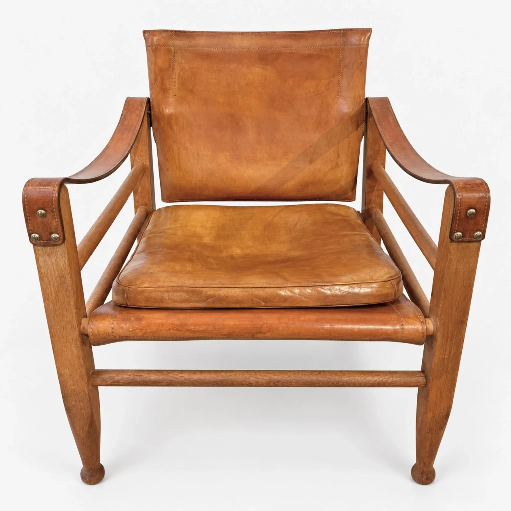 Fauteuils Safari cognac par Kaare Klint