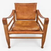 Fauteuils Safari cognac par Kaare Klint