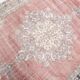 7x12 Vintage Dusty Rose Mid Century Moderin Turkish Vintage Rug,201x351 Cm