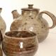 Vintage pyrite stone coffee/tea service