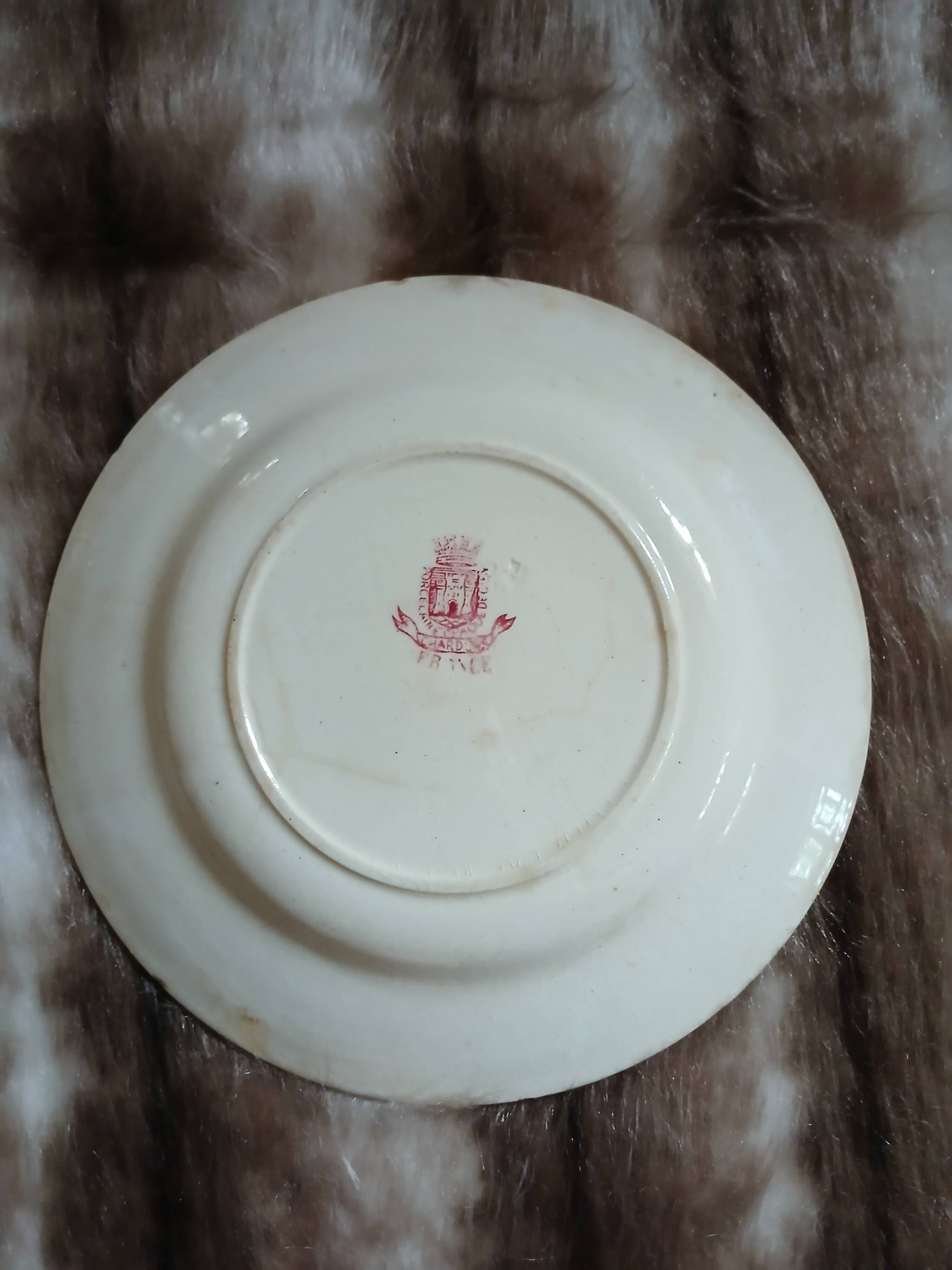10 antique flat plates in ironstone