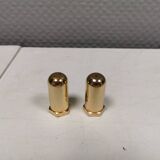 Salt and pepper set in 24 carat gold plating