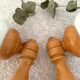 Appliques opaline et bois