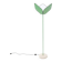 “Trifoglio” floor lamp by Piero De Longhi for Ibis