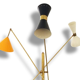 Lampadaire dans le style des créations italiennes des années 50