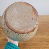 Vase / pot grès pyrité