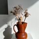Two-tone brown ceramic wine pitcher H: 24cm