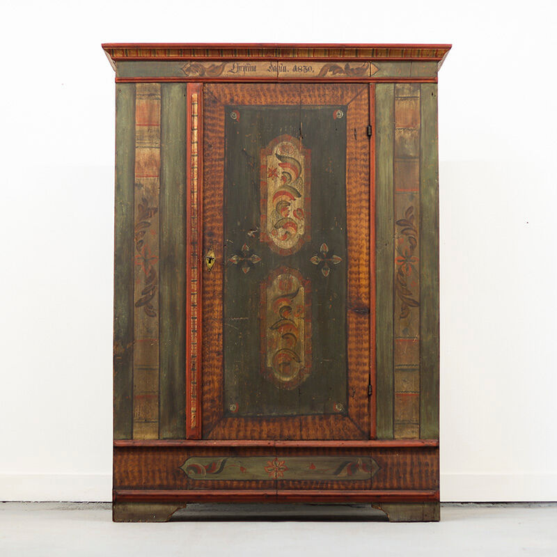 Painted Folk Art Bridal Cabinet 1830